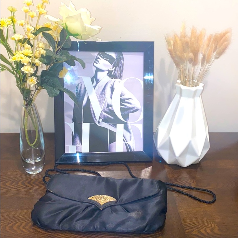 Silky & soft black clutch
